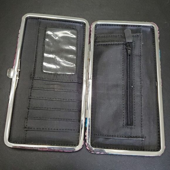 Purple and blue wallet - Picture 3 of 10